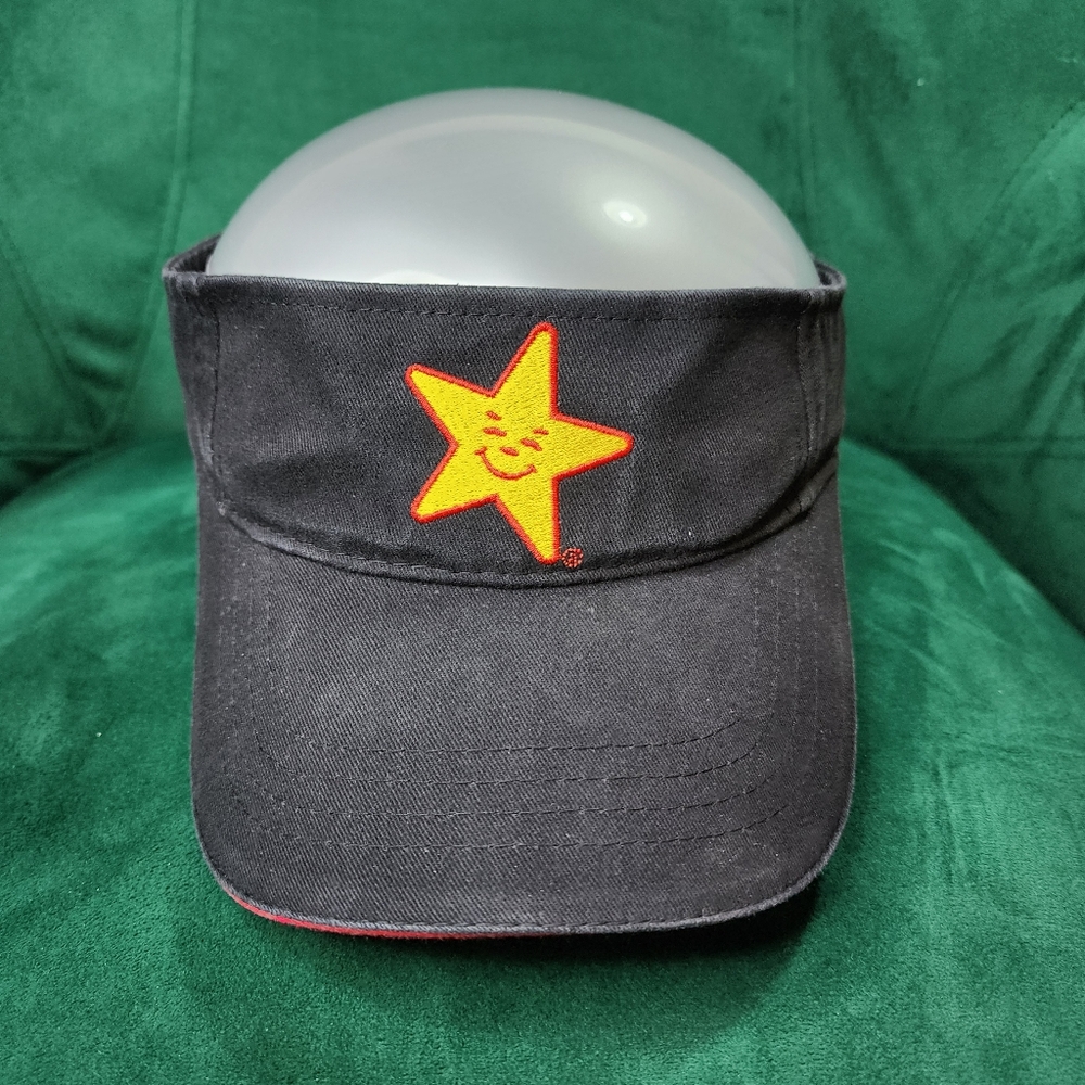 Carl's Jr. Black Visor Hat